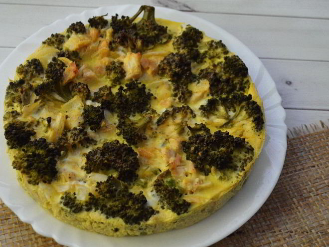 Рецепт яичной запеканки с брокколи