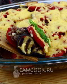 Запеканка из баклажанов с фаршем