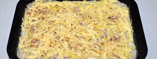 запеканка из фарша с вермишелью. Шаг 7