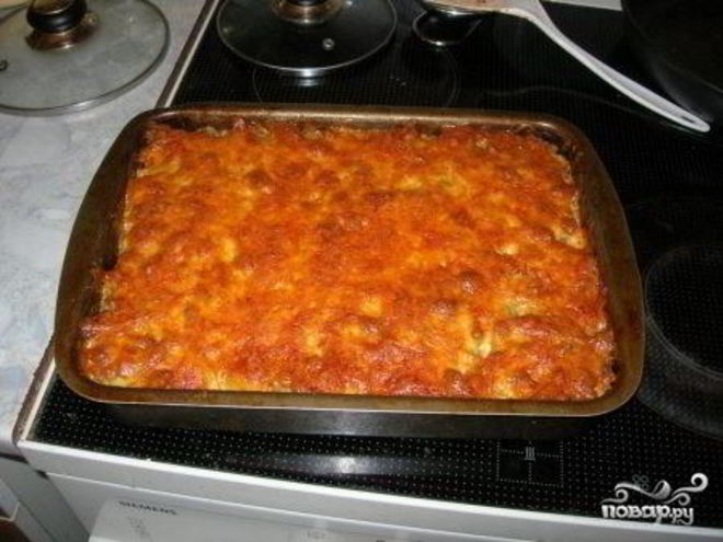 Рецепт запеканки из фарша в духовке