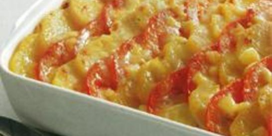 Запеканка из картофеля с помидорами