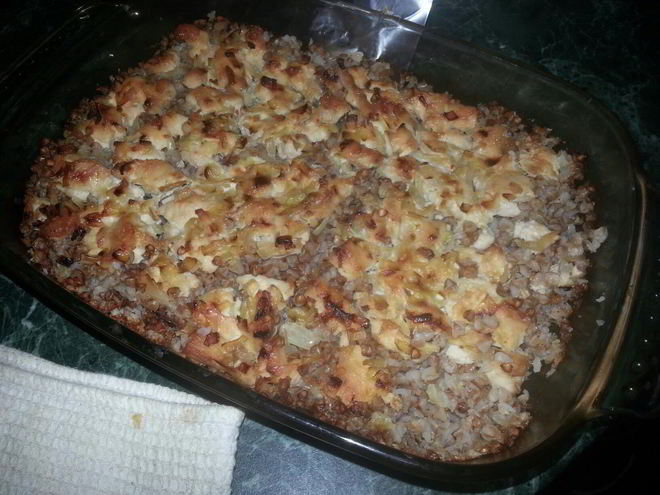 Рецепт запеканки из курицы и гречки