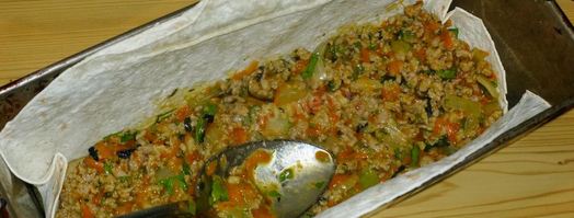 запеканка из лаваша с фаршем мясным в духовке. Шаг 15