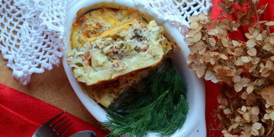 Запеканка из макарон и фарша