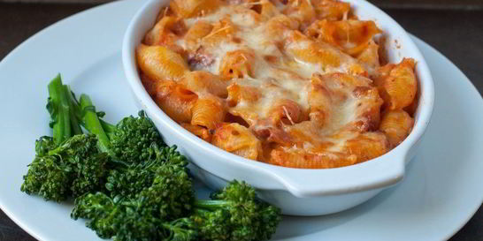 Запеканка из макарон с ветчиной