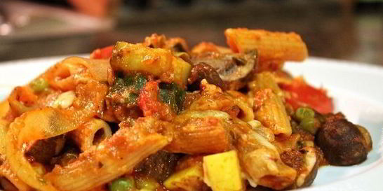 Запеканка из овощей и макарон