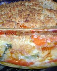 Запеканка из помидоров и кабачков с сыром