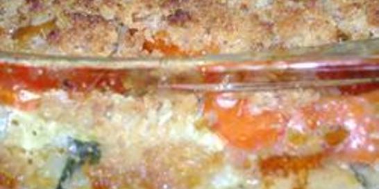 Запеканка из помидоров и кабачков с сыром