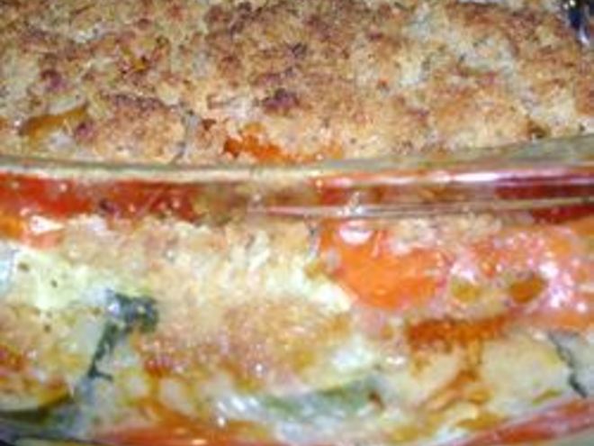 Рецепт запеканки из помидоров и кабачков с сыром