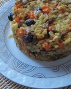 Запеканка из риса с чечевицей