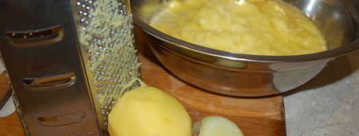 запеканка из тертого картофеля с грудинкой. Шаг 3