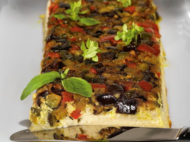 Рецепт запеканки из цветной капусты с рататуем