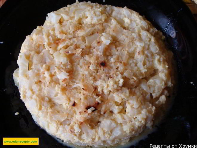 Рецепт запеканки из цветной капусты с сыром