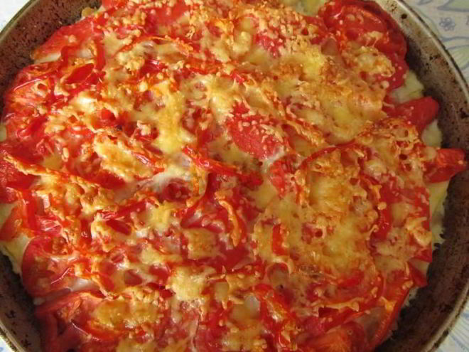 Рецепт запеканки овощной с фаршем, сыром