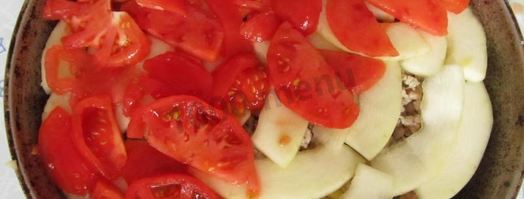 запеканка овощная с фаршем, сыром. Шаг 7