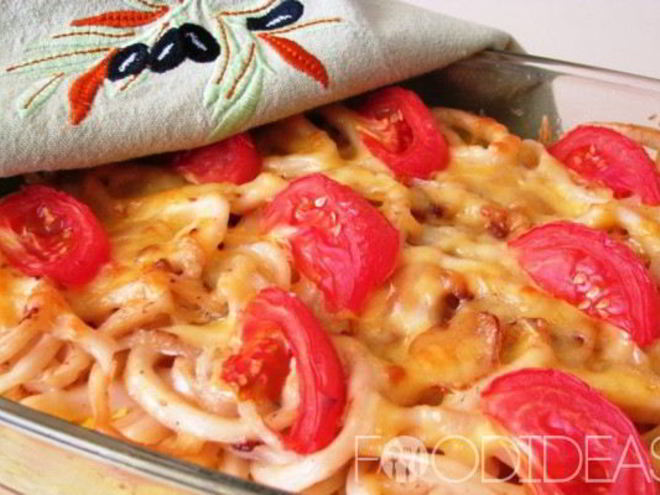 Рецепт запеканки с кальмарами
