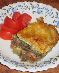 Запеканка с мясом и овощами