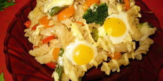 Запеканка с перепелиными яйцами