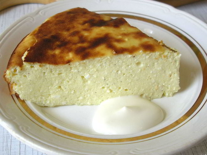 Рецепт запеканки творожной без манки