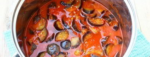 баклажаны в томате на зиму. Шаг 7