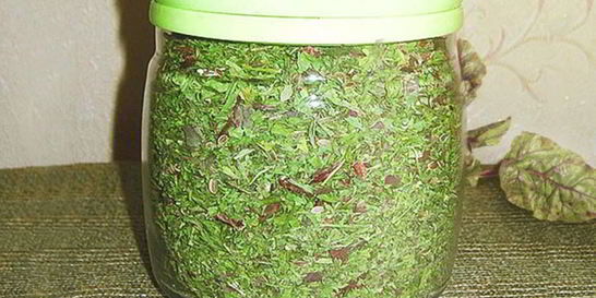 Ботва свеклы на зиму