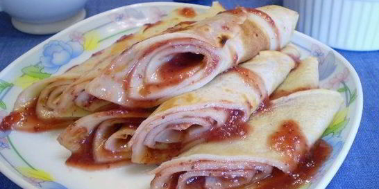 Блинчики с джемом