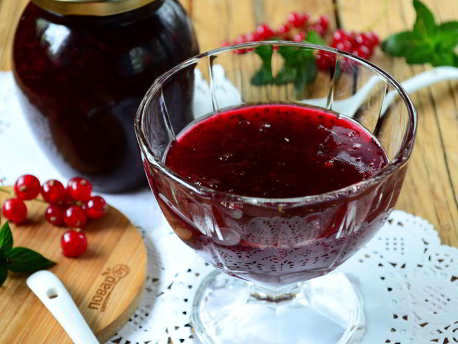 Рецепт джема из красной смородины на зиму