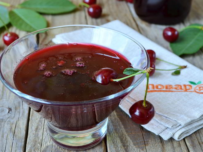 Рецепт джема из вишни без косточек на зиму