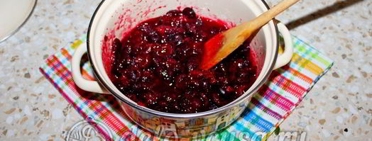 джем из вишни с желатином. Шаг 2