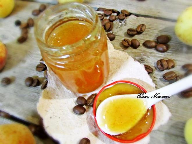 Рецепт джема кофейного абрикос с ванилью