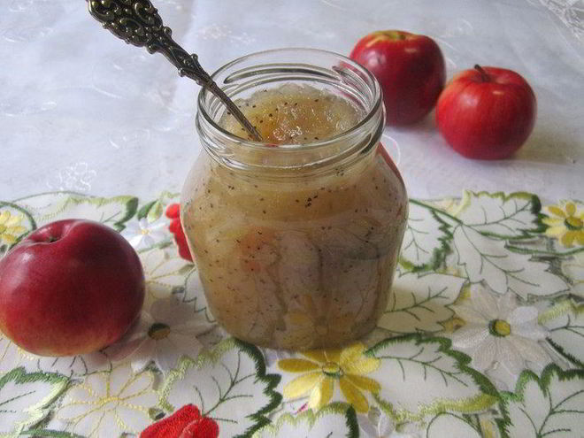 Рецепт грушева-яблочного джем с маком