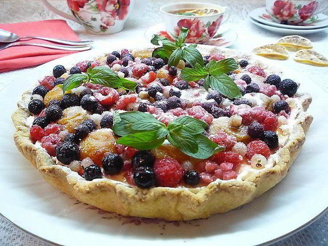 Рецепт кростаты с абрикосовым джемом и рикоттой