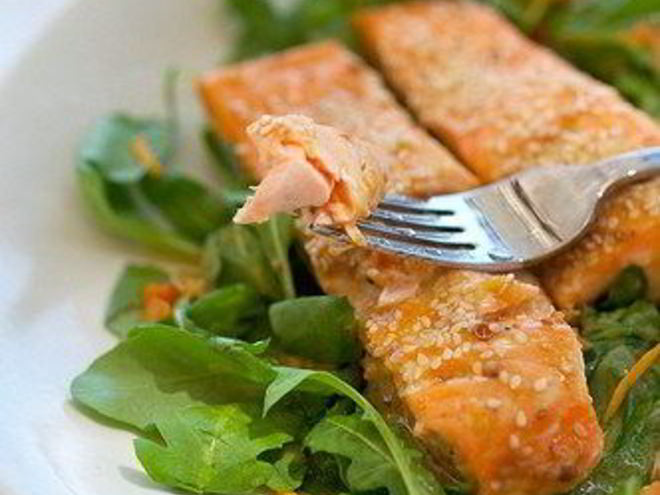 Рецепт лосося с апельсиновым джемом