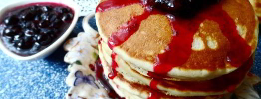 оладушки с лимонной цедрой, коньяком и черносмородиновым джемом. Шаг 7