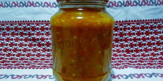 Икра из болгарского перца на зиму