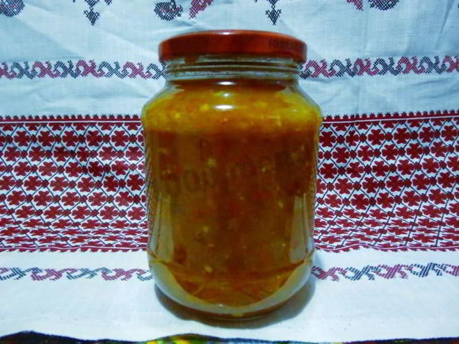 Рецепт икры из болгарского перца на зиму