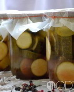 Кабачки с кетчупом Чили на зиму