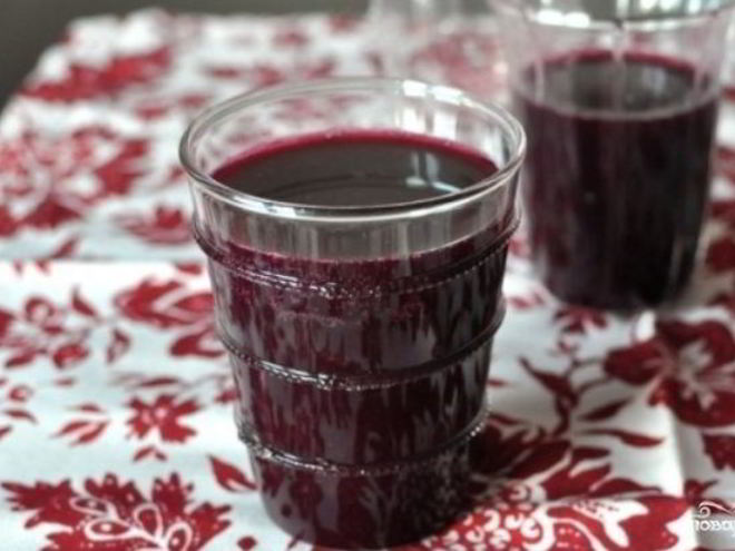 Рецепт черничного компота