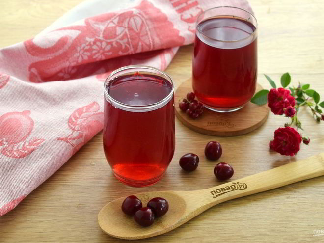 Рецепт компота из черешни