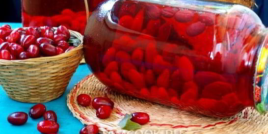 Компот из кизила на зиму