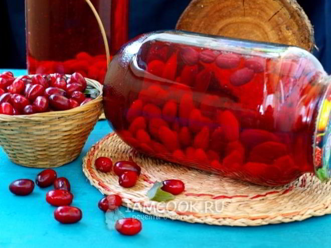 Рецепт компота из кизила на зиму