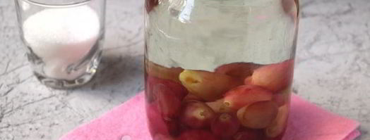 компот из красного винограда на зиму. Шаг 12