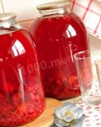 Компот из красной смородины с апельсином на зиму