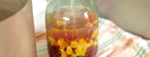 компот из красной смородины с апельсином. Шаг 3