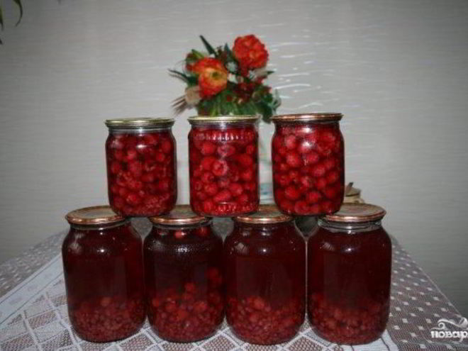 Рецепт компота из малины