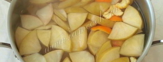 компот из мандаринов и яблок. Шаг 7