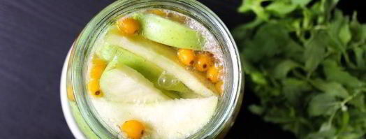 компот из облепихи и яблок на зиму. Шаг 6