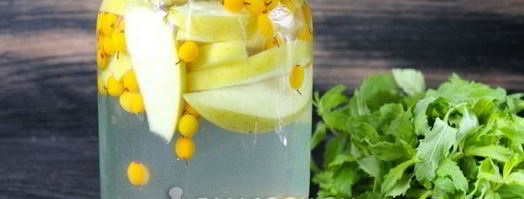 компот из облепихи и яблок на зиму. Шаг 9