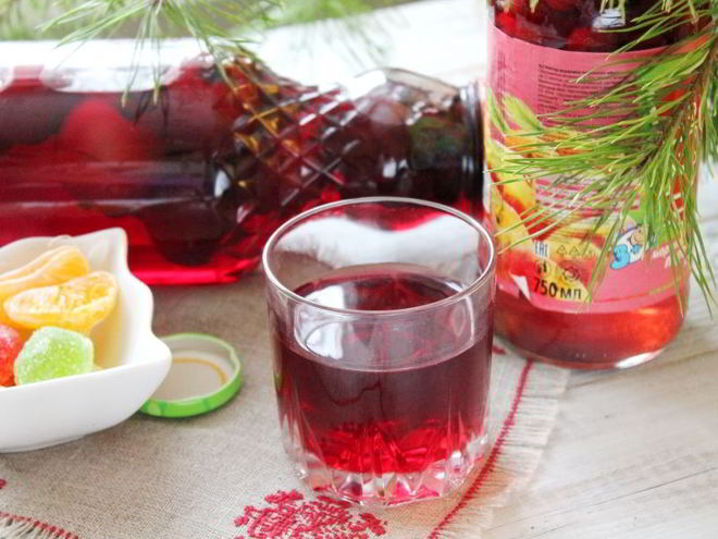 Рецепт компота из ранеток и вишни на зиму