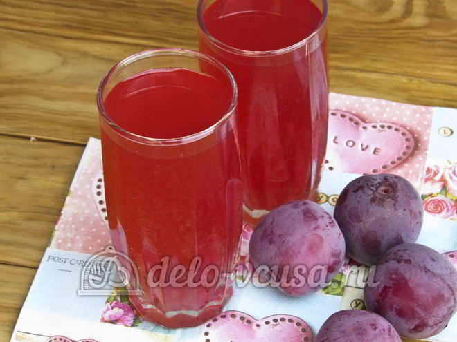 Рецепт компота из слив